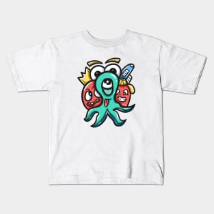 Octopus Monster Kids T-Shirt